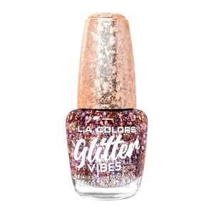 L.A. Color Pure Blush Glitter Vibes Nail Polish